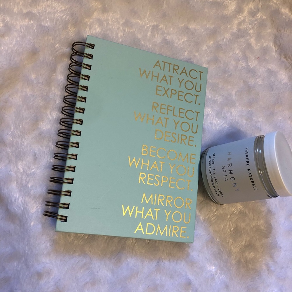 Aligned Life Bundle (brand New Notebook & Candle)